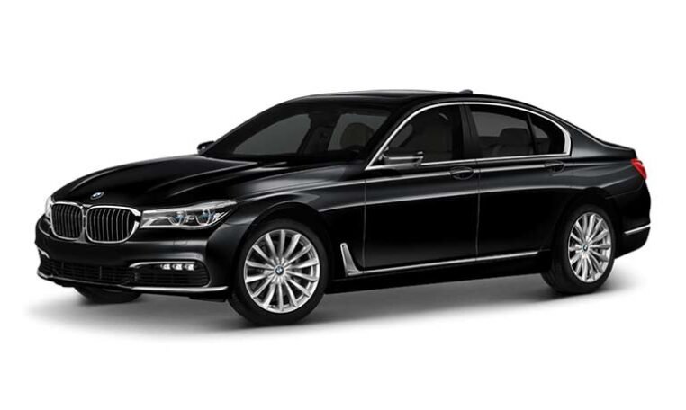 BMW 7 series hire with driver in dubai