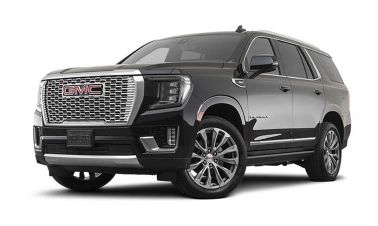 GMC Yukon car hire with driver in dubai